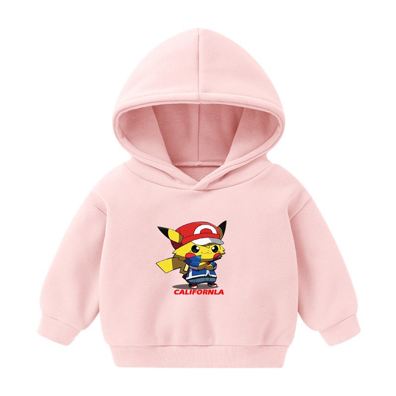 Foreign Trade Children's Wear Girls' Boys' Cute Long Sleeve Hoodies Children Fashionable Fleece-Lined Hooded Autumn Baby Clothes Foreign Trade Children's Wear Girls' Boys' Cute Long Sleeve Hoodies Children Fashionable Fleece-Lined Hooded Autumn Baby Clothes