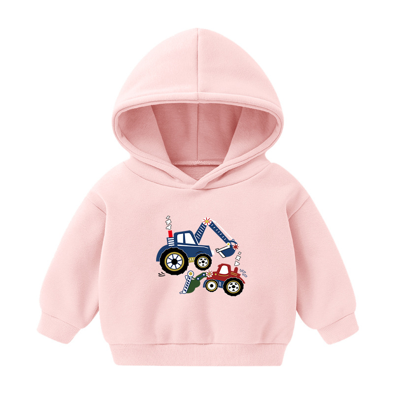 Foreign Trade Children's Wear Girls' Boys' Cute Long Sleeve Hoodies Children Fashionable Fleece-Lined Hooded Autumn Baby Clothes Foreign Trade Children's Wear Girls' Boys' Cute Long Sleeve Hoodies Children Fashionable Fleece-Lined Hooded Autumn Baby Clothes
