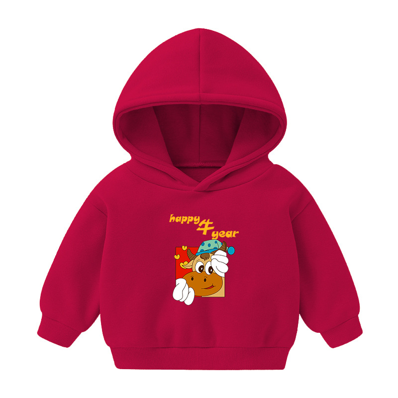 Foreign Trade Children's Wear Girls' Boys' Cute Long Sleeve Hoodies Children Fashionable Fleece-Lined Hooded Autumn Baby Clothes Foreign Trade Children's Wear Girls' Boys' Cute Long Sleeve Hoodies Children Fashionable Fleece-Lined Hooded Autumn Baby Clothes