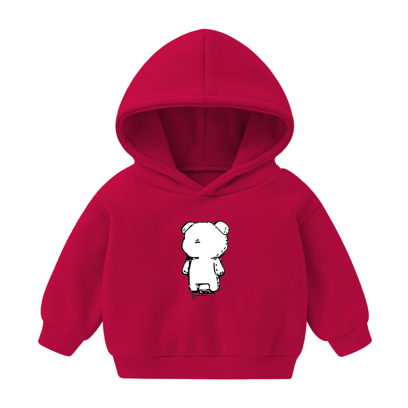 Foreign Trade Children's Wear Girls' Boys' Cute Long Sleeve Hoodies Children Fashionable Fleece-Lined Hooded Autumn Baby Clothes Foreign Trade Children's Wear Girls' Boys' Cute Long Sleeve Hoodies Children Fashionable Fleece-Lined Hooded Autumn Baby Clothes