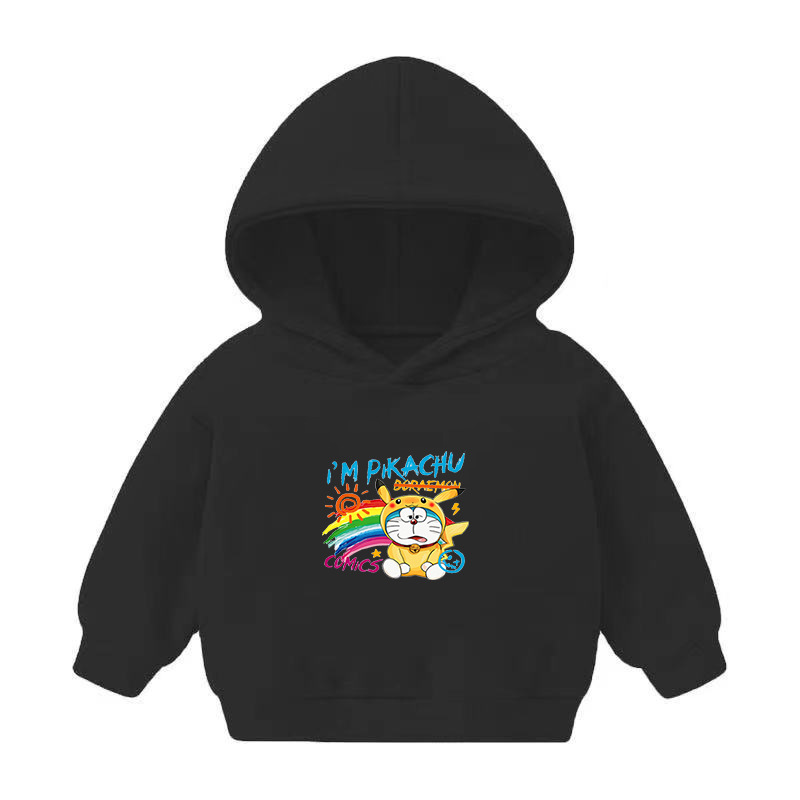 Foreign Trade Children's Wear Girls' Boys' Cute Long Sleeve Hoodies Children Fashionable Fleece-Lined Hooded Autumn Baby Clothes Foreign Trade Children's Wear Girls' Boys' Cute Long Sleeve Hoodies Children Fashionable Fleece-Lined Hooded Autumn Baby Clothes