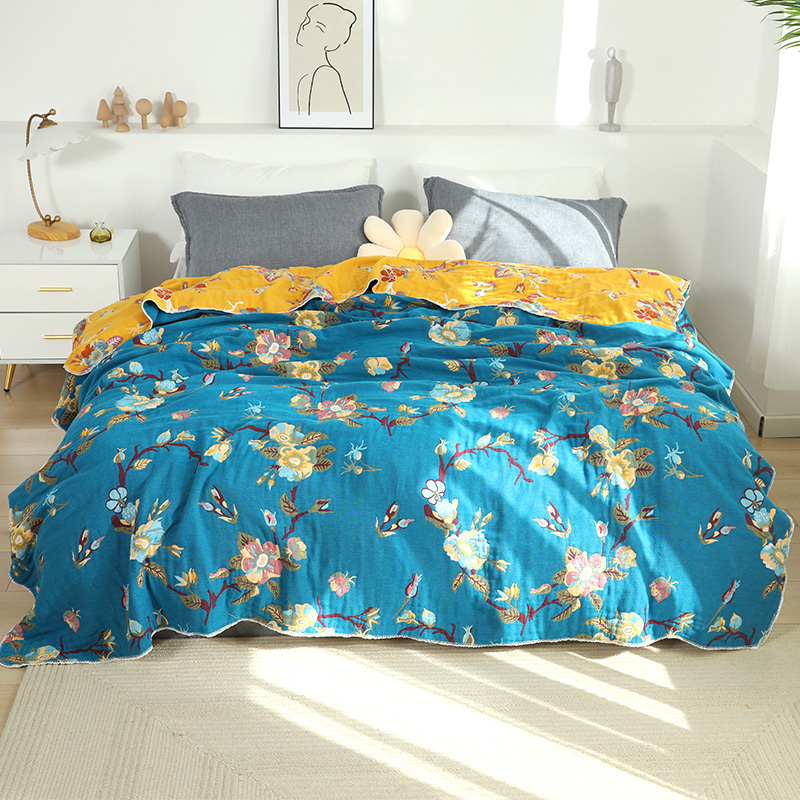 Yiwu Good Goods Towel Blanket Pure Cotton Double Single Air Conditioner Quilt Blanket Summer Child Baby Afternoon Napping Cover Blanket