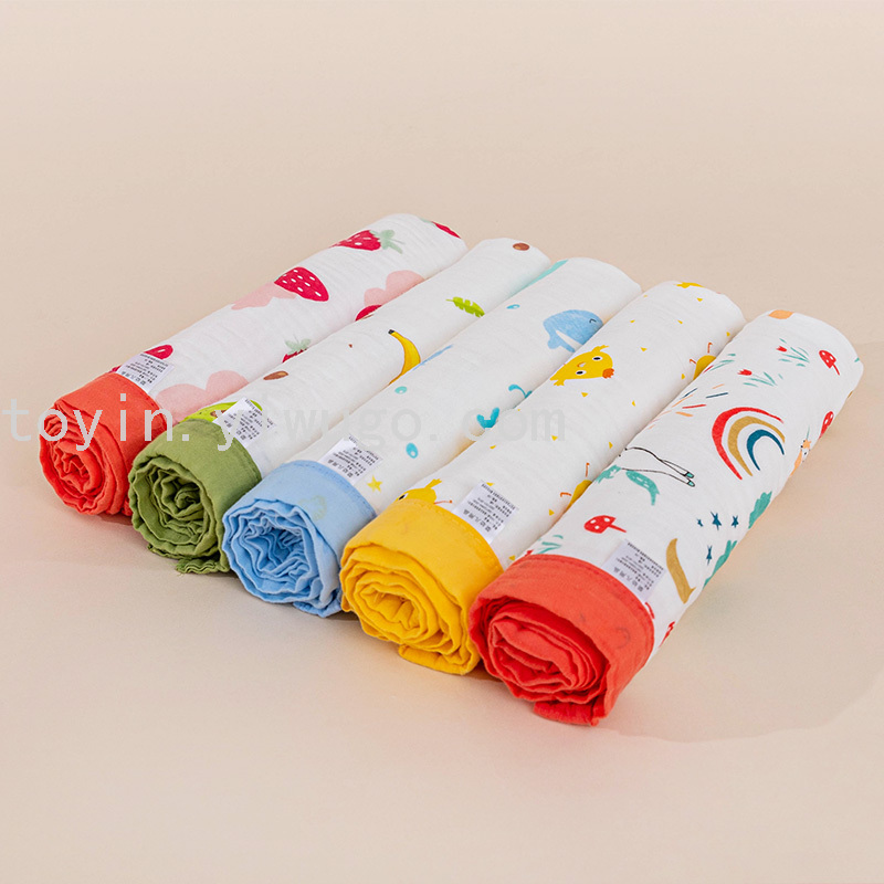 Six Layers Baby's Bath Towel Pure Cotton Gauze Super Soft Absorbent Newborn Blanket Quilt Children Towel Quilt 115*150