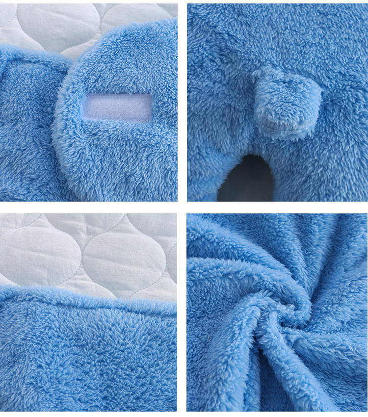 Baby Baby&#039;s Blanket Autumn and Winter Thick Lambskin Package Quilt Newborn Baby Anti-Shock Swaddling Baby Newborn Blanket Mother and Child