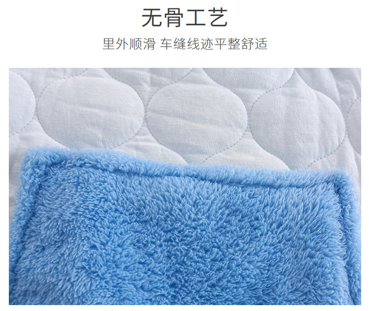 Baby Baby's Blanket Autumn and Winter Thick Lambskin Package Quilt Newborn Baby Anti-Shock Swaddling Baby Newborn Blanket Mother and Child