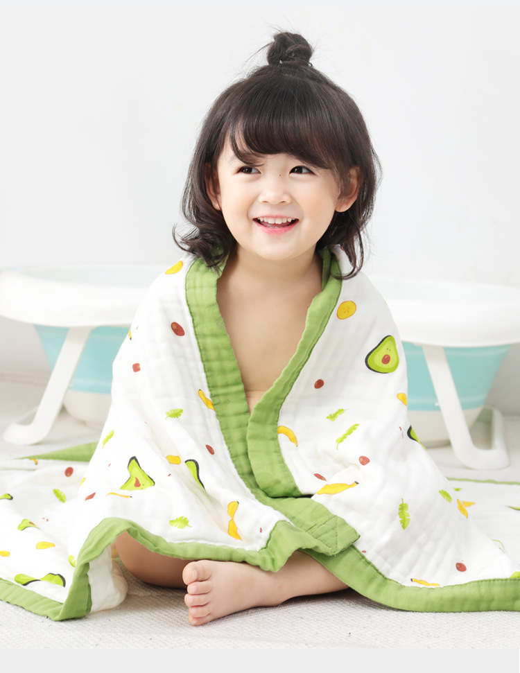 Pure Cotton Gauze Bath Towel Printed High Density Six-Layer Cartoon Wide Edge Children's Quilts Baby Baby's Blanket Cover Blanket Children Towel Quilt Pure Cotton Gauze Bath Towel Printed High Density Six-Layer Cartoon Wide Edge Children's Quilts Baby Baby's Blanket Cover Blanket Children Towel Quilt