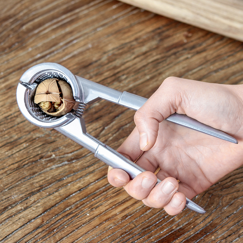 [In Stock Wholesale] Household Zinc Aluminum Alloy Walnut Clip Nut Pine Nuts Walnut Shell Separator Creative Siberian Hazelnut Pliers