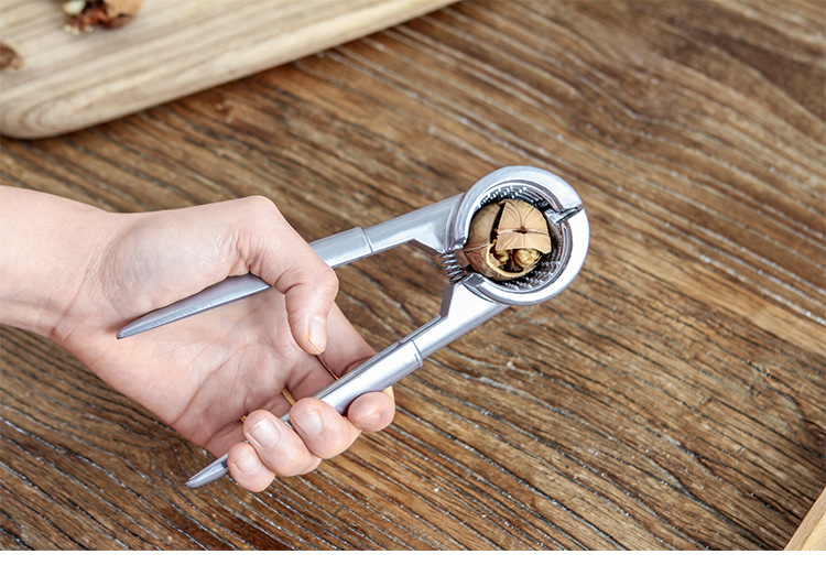 [In Stock Wholesale] Household Zinc Aluminum Alloy Walnut Clip Nut Pine Nuts Walnut Shell Separator Creative Siberian Hazelnut Pliers