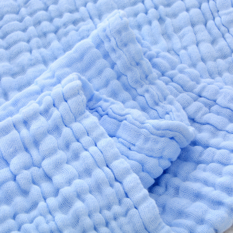 Whole Plain Pleated SixLayer Washed Gauze Children's Duvet Soft Baby's Bath Towel Baby Child Cover Quilt Towel Blanket