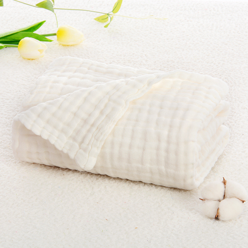 Whole Plain Pleated SixLayer Washed Gauze Children's Duvet Soft Baby's Bath Towel Baby Child Cover Quilt Towel Blanket