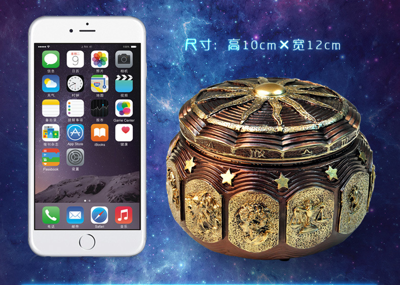 Chocolate House Factory Direct Sales Twelve Constellation Music Box Fashion Creative Gift for Boyfriends and Girlfriends Birthday Gift
