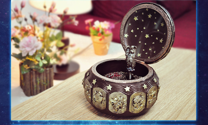 Chocolate House Factory Direct Sales Twelve Constellation Music Box Fashion Creative Gift for Boyfriends and Girlfriends Birthday Gift