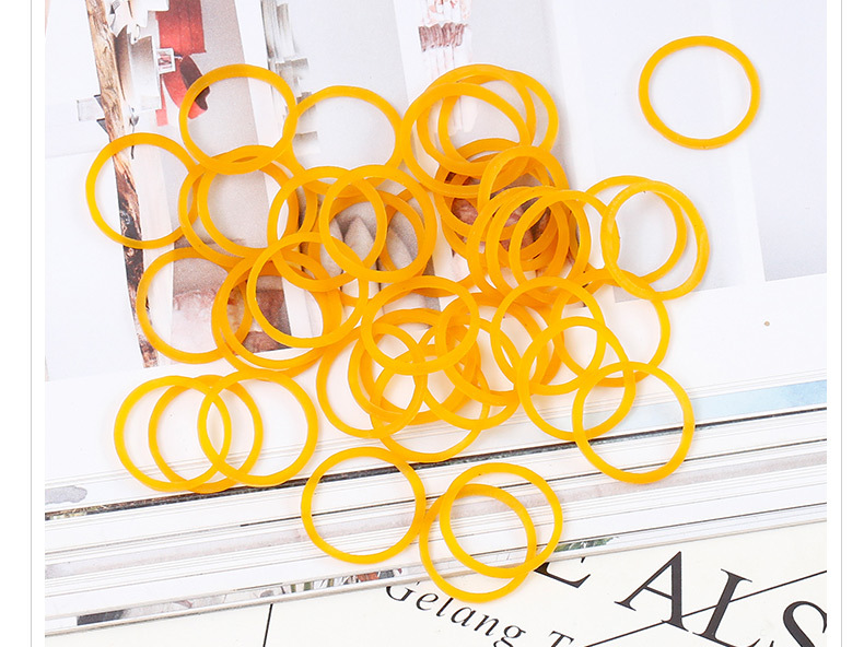 Vietnam Imported Disposable Yellow Rubber Band Oil-Free High Temperature Resistant Rubber Band Tied Vegetables Binding Money Rubber Band