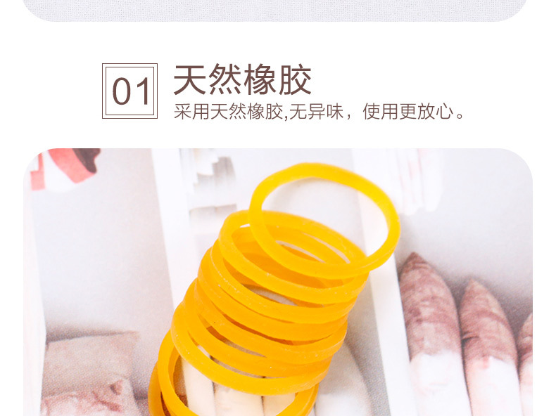 Vietnam Imported Disposable Yellow Rubber Band Oil-Free High Temperature Resistant Rubber Band Tied Vegetables Binding Money Rubber Band