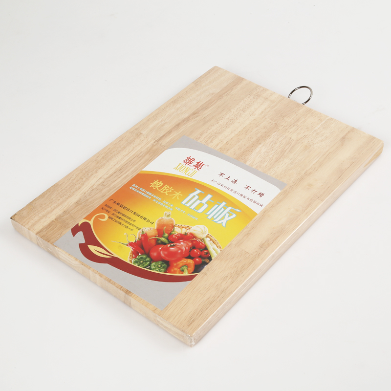 This sweater kitchen supplies high quality imported rubber wood cutting board safety and environmental protection board, factory direct sale