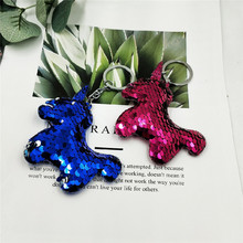 New South Korea Imported Children's Hair Accessories Glitter Unicorn Cartoon Pony Girl's Rubber Band Hair Rope Hair Ring Hair Rope
