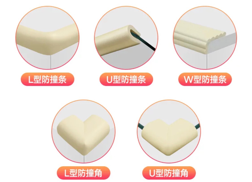 Wholesale Children's Kindergarten Safety protection bar collision bar thickening ening l-shaped baby anti-knock anti-collision bar