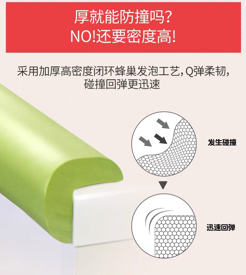 Wholesale Children's Kindergarten Safety protection bar collision bar thickening ening l-shaped baby anti-knock anti-collision bar