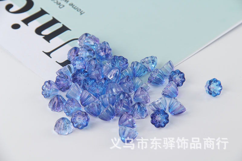 DIY Imported Czech Glaze 6 * 8mm Lotus Seedpod Flower Bracelet Hairpin Headdress Earrings Handmade Jewelry Accessories Material