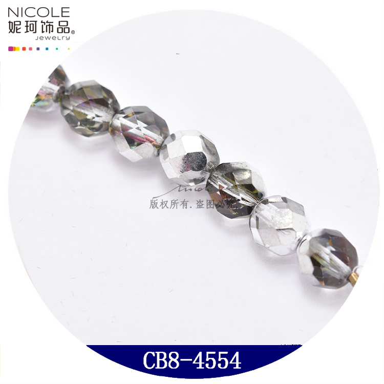 Czech Imported Fire Grinding Beads 8mm Jujube Beads Pineapple Beads Bracelet Embroidery Accessories 25 Pieces Pack Nicole Jewelry