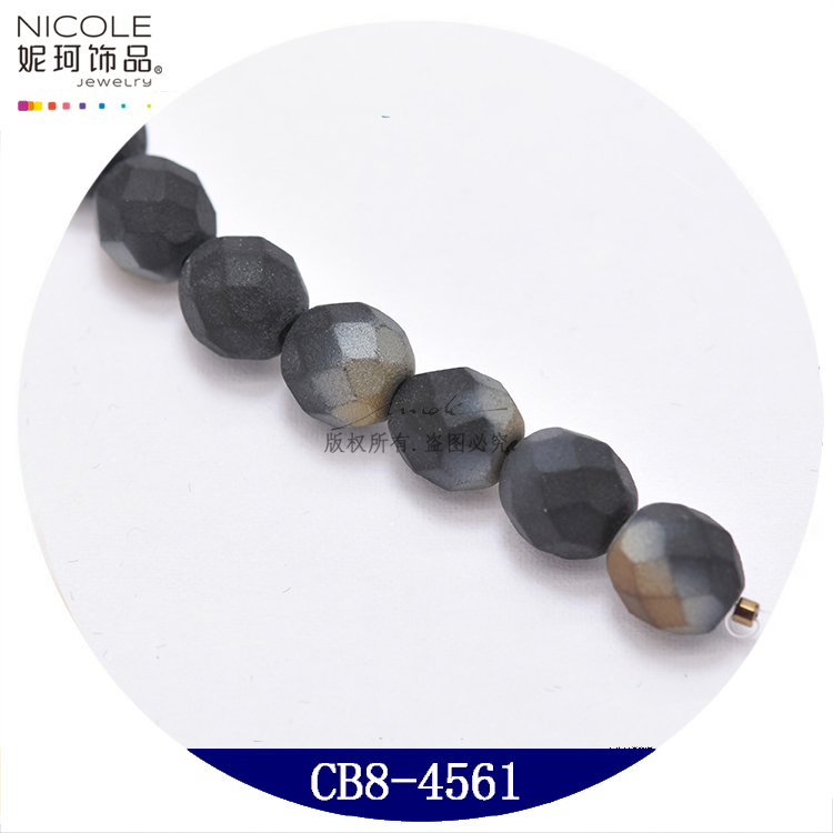 Czech Imported Fire Grinding Beads 8mm Jujube Beads Pineapple Beads Bracelet Embroidery Accessories 25 Pieces Pack Nicole Jewelry