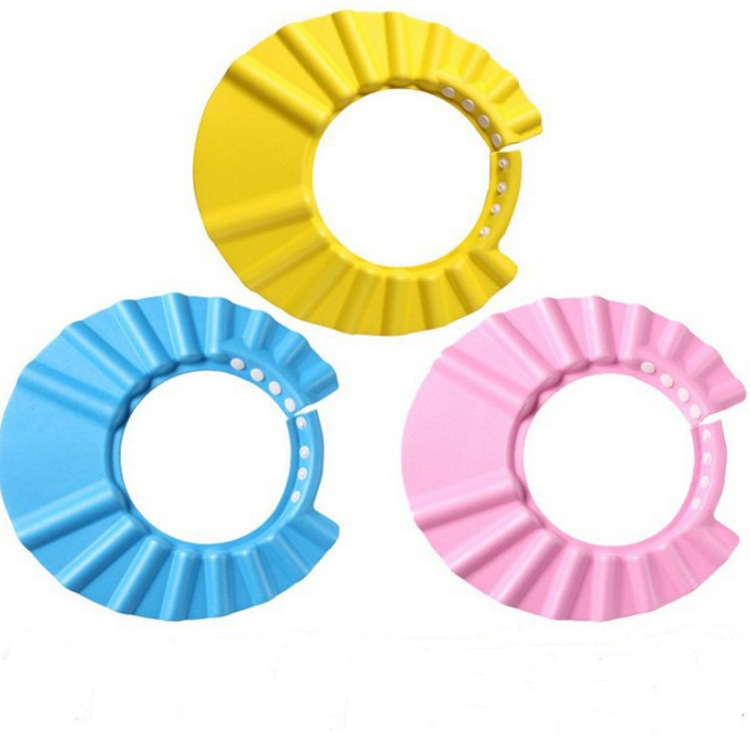 Baby Shampoo Cap Adjustable Ear Protection Shampoo Cap Cartoon Little Child Toddler Shower Cap for Babies and Children Waterproof Bath