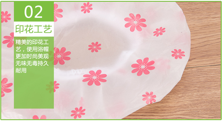 Factory Direct Sales Shower Cap Waterproof Adult Shower Kitchen Hat Dustproof Oil Smoke-Proof Head Cover Cute Shampoo Shower Cap