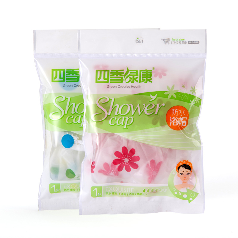 Factory Direct Sales Shower Cap Waterproof Adult Shower Kitchen Hat Dustproof Oil Smoke-Proof Head Cover Cute Shampoo Shower Cap