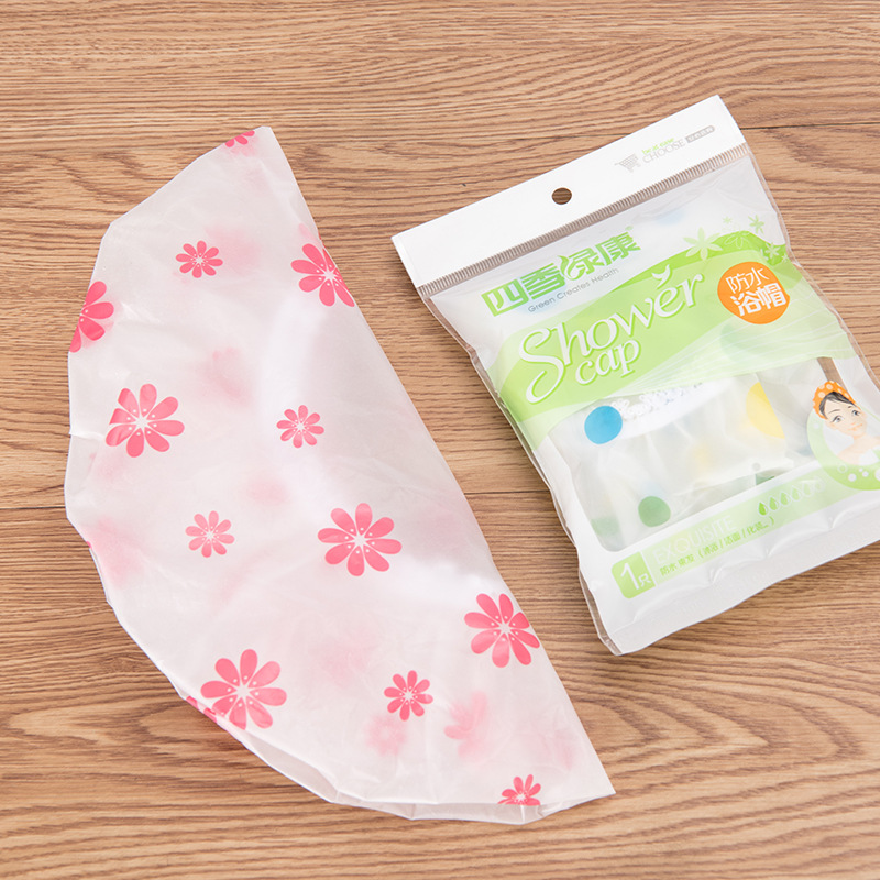 Factory Direct Sales Shower Cap Waterproof Adult Shower Kitchen Hat Dustproof Oil Smoke-Proof Head Cover Cute Shampoo Shower Cap