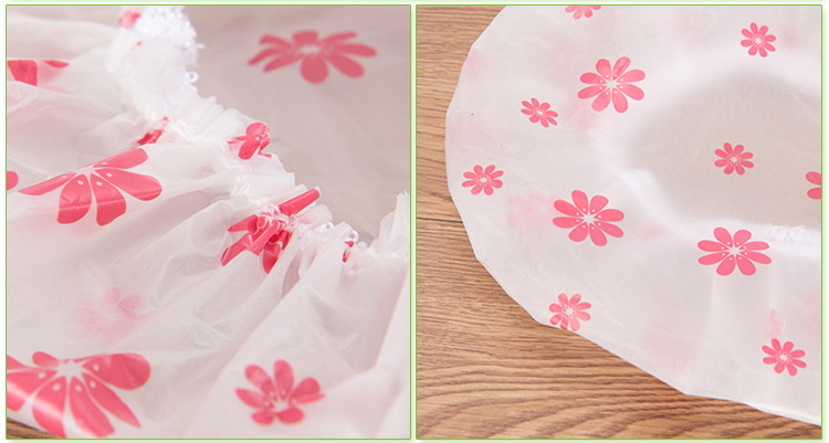 Factory Direct Sales Shower Cap Waterproof Adult Shower Kitchen Hat Dustproof Oil Smoke-Proof Head Cover Cute Shampoo Shower Cap