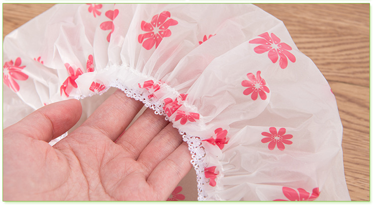 Factory Direct Sales Shower Cap Waterproof Adult Shower Kitchen Hat Dustproof Oil Smoke-Proof Head Cover Cute Shampoo Shower Cap