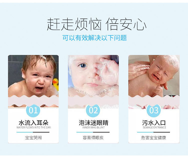 Baby Shampoo Cap Adjustable Ear Protection Shampoo Cap Cartoon Little Child Toddler Shower Cap for Babies and Children Waterproof Bath