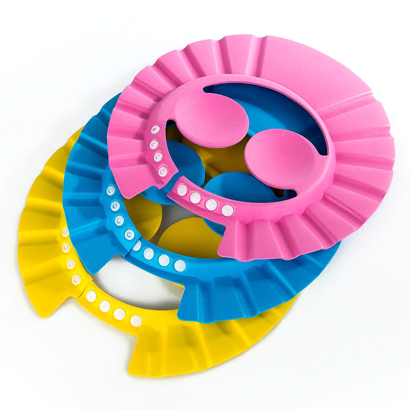 Baby Shampoo Cap Waterproof Ear Protection Child Bathing Cap Adjustable Baby Toddler Shampoo Cap Children&#039;s Bathing Shower Cap