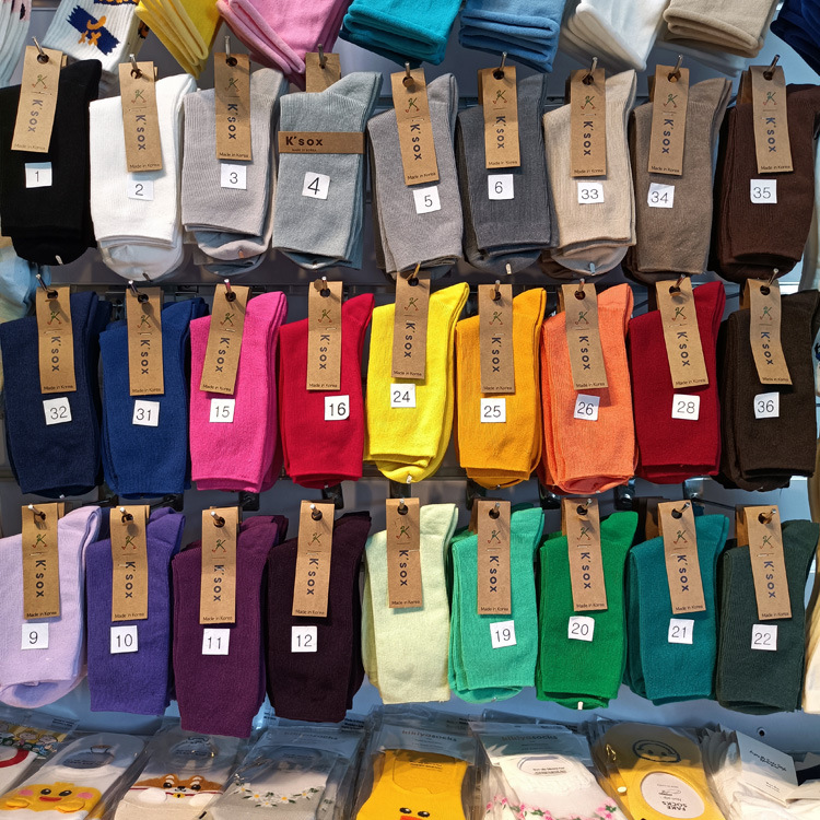 Bunching Socks Women's Socks Korean Imported Socks KSOX Solid Color Vertical Thread Tube Socks Dongdaemun Color Female Cotton Socks Bunching Socks Women's Socks Korean Imported Socks KSOX Solid Color Vertical Thread Tube Socks Dongdaemun Color Female Cotton Socks