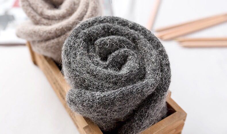 Wool Socks Women's Custom Wool Socks Foreign Trade Men's and Women's Cross-Border Imported Raw Materials Manufacturer Cotton Fashion Brand