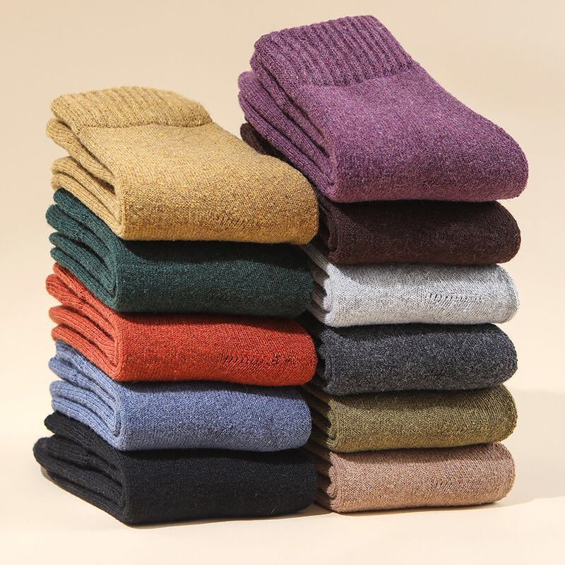 Wool Socks Women's Custom Wool Socks Foreign Trade Men's and Women's Cross-Border Imported Raw Materials Manufacturer Cotton Fashion Brand
