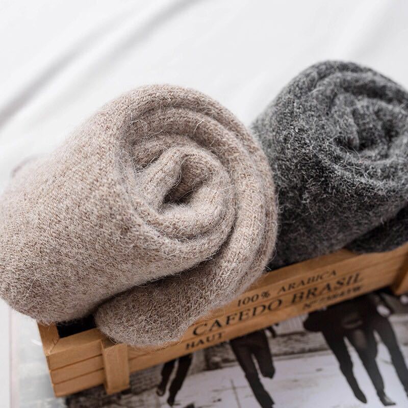 Wool Socks Women's Custom Wool Socks Foreign Trade Men's and Women's Cross-Border Imported Raw Materials Manufacturer Cotton Fashion Brand