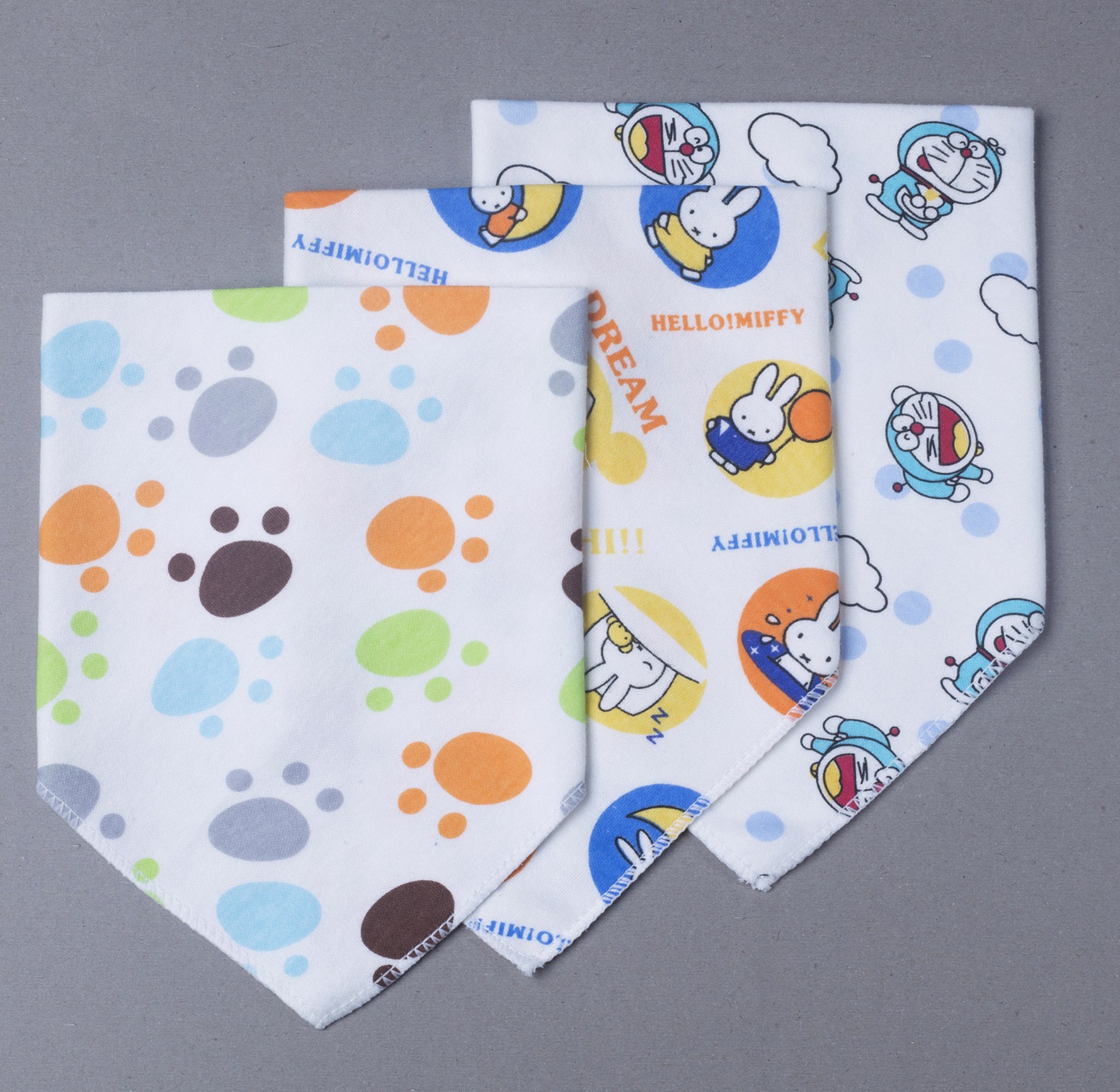 New Saliva Towel Baby&#039;s Triangular Hood Pure Cotton Double-Deck Bib Bib Scarf Newborn Baby Headscarf Can Be Customized