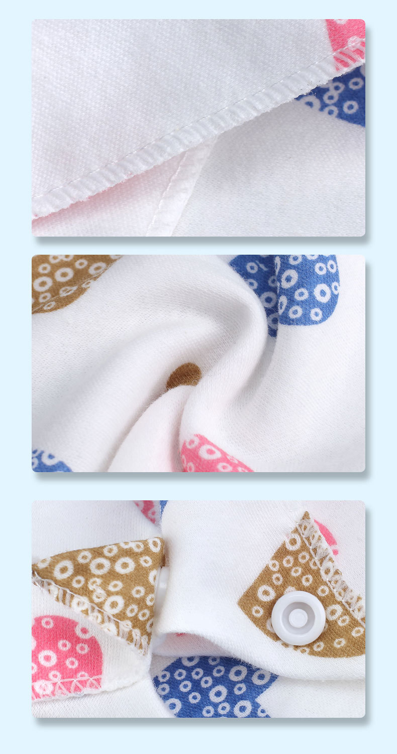 New Saliva Towel Baby's Triangular Hood Pure Cotton Double-Deck Bib Bib Scarf Newborn Baby Headscarf Can Be Customized