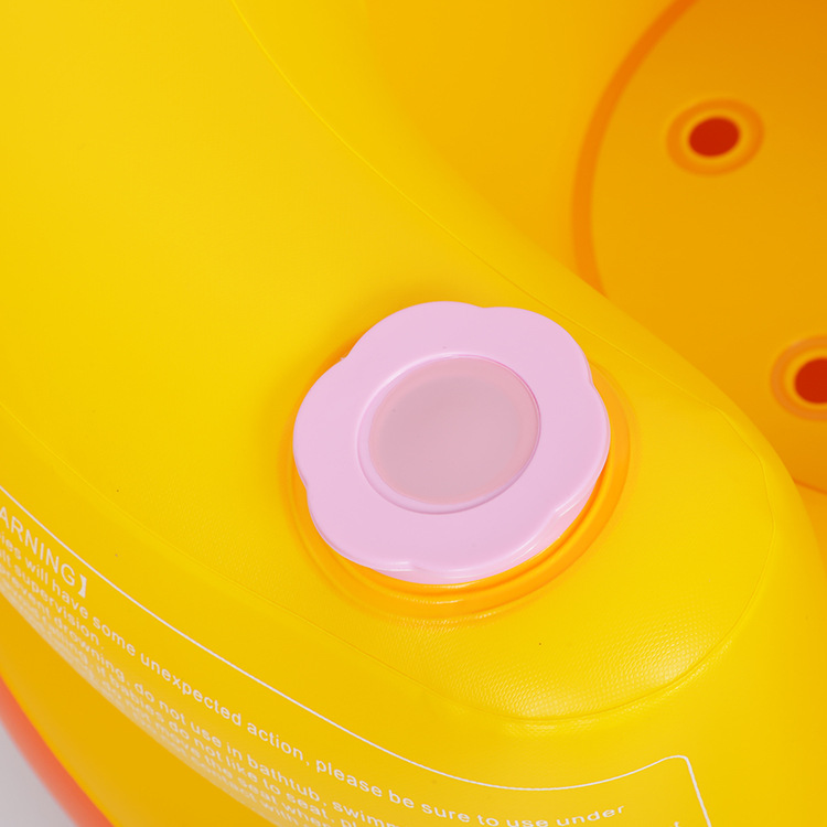 Cross-border hot style baby inflatable baby yellow duck learning seat multi-functional BB dining chair convenient thickened sofa