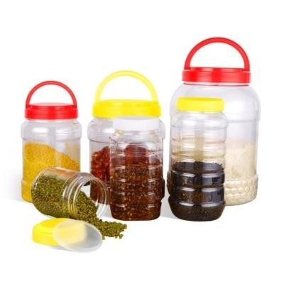 Factory Wholesale 1 Jin a Bottle of Honey 65 Caliber PET Plastic Bottle Food Can Bottles Fish Feed Barrel Sesame Paste Bottles