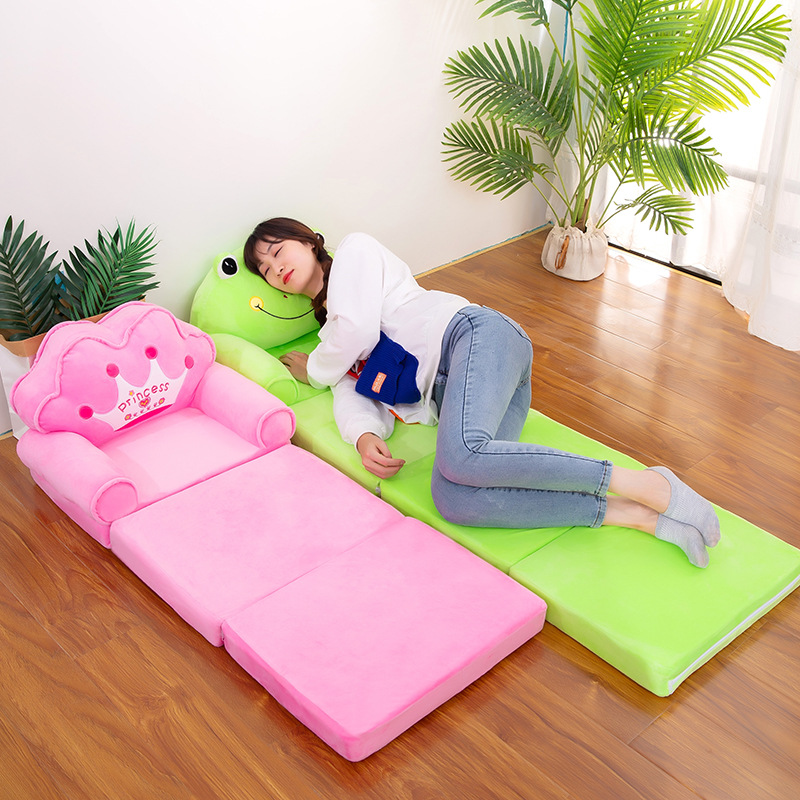 Factory Direct Supply Children&#039;s Sofa Cute Cartoon Folding Small Sofa Boy and Girl Baby Young Children Seat Dual-Use