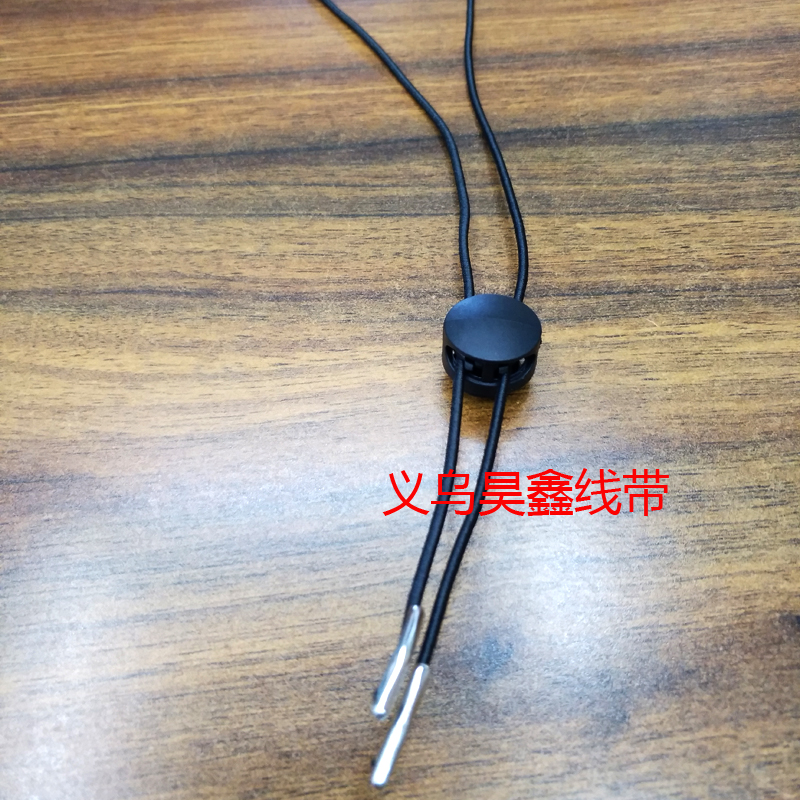 Sun Hat Straw Hat Wind Proof Rope Imported Elastic Windbreak Can Be Adjustable Buckle Plastic Buttons Black in Stock Supply
