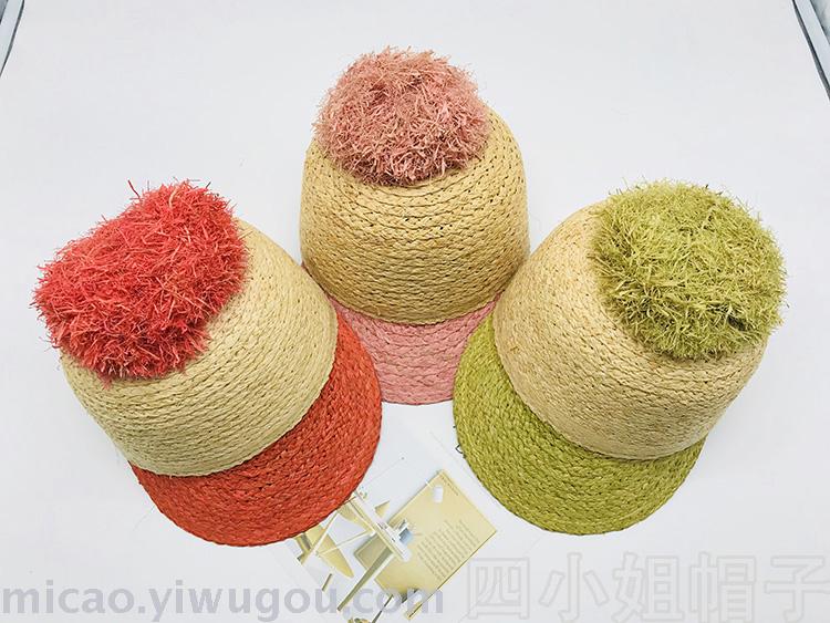 New Imported Straw Hat Women&#039;s Spring and Summer Sun Hat Big Brim Outdoor Sun Protection Raffia Beach Baseball Bucket Hat Women