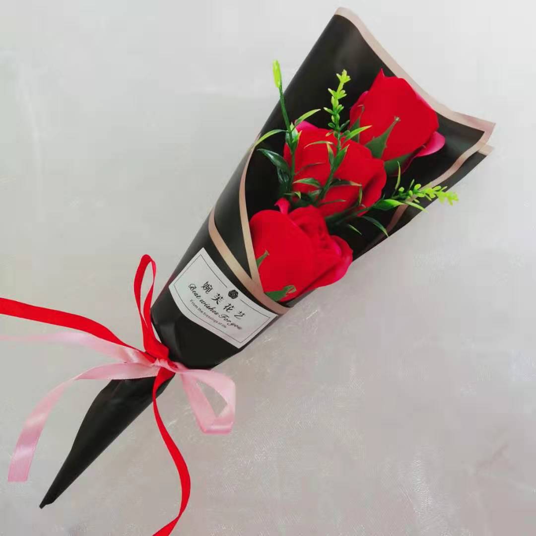 Qixi Valentine's Day Gift Company Celebration Stationery Store Promotional Gifts Fake/Artificial Flower Soap Flower Rose Bouquet Qixi Valentine's Day Gift Company Celebration Stationery Store Promotional Gifts Fake/Artificial Flower Soap Flower Rose Bouquet