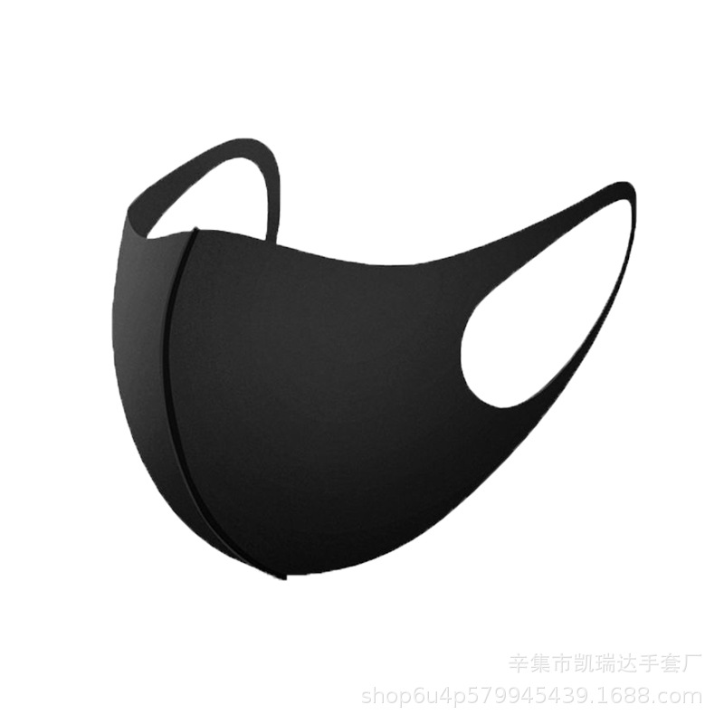 Spring and Summer Ice Silk Mask Ice Silk Space Cotton Sponge Washable and Dustproof Breathable Anti-DDoS Cold Feeling Cool Cloth Mask