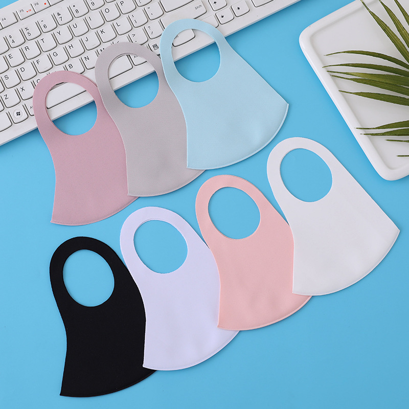 2021 New Mask Ice Silk Health Cloth Fashion Mask Repeated Use Washed Dustproof and Sun Protection Mask Factory Direct Supply
