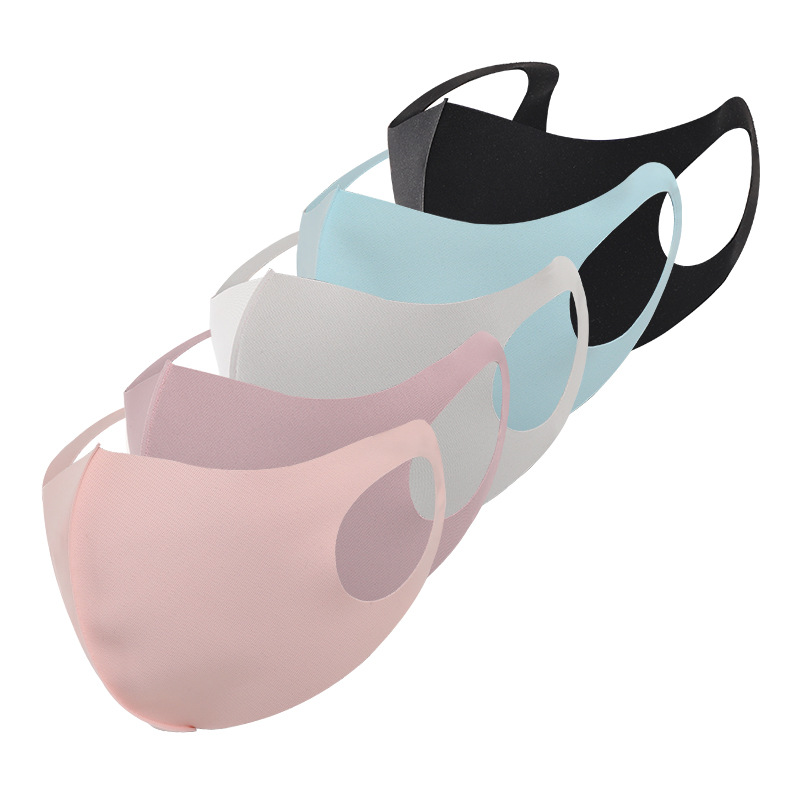 2021 New Mask Ice Silk Health Cloth Fashion Mask Repeated Use Washed Dustproof and Sun Protection Mask Factory Direct Supply