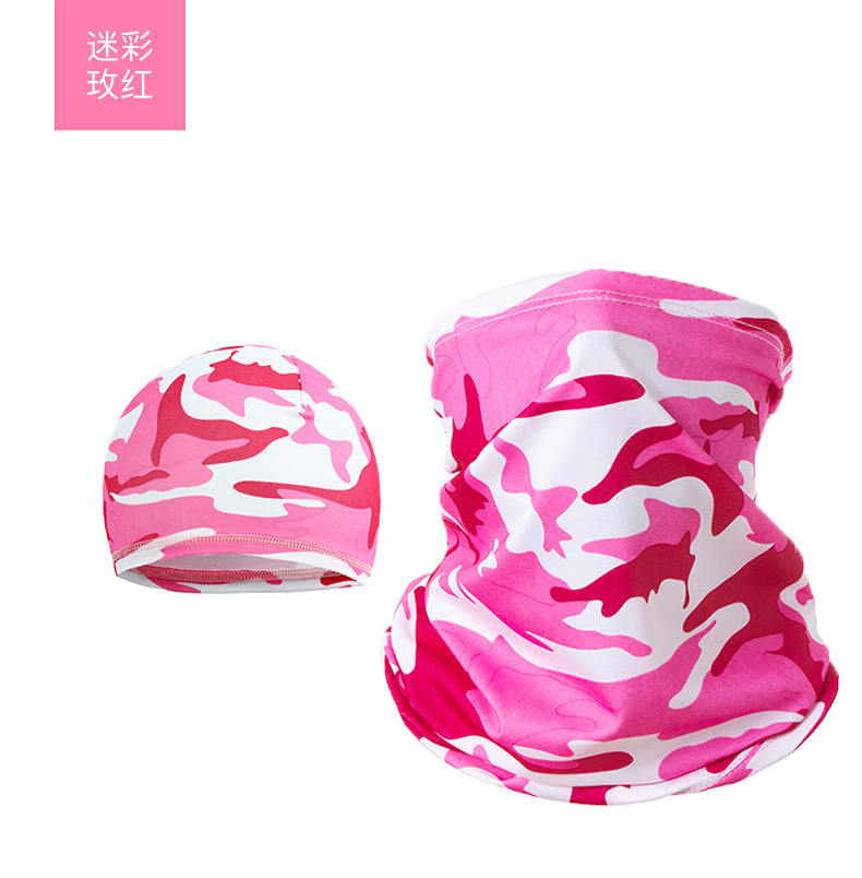 Outdoor Milk Silk Headscarf Head Cover Multi-Functional Scarf Breathable Cycling Scarf Mask Sunscreen Bandana Cycling Headscarf