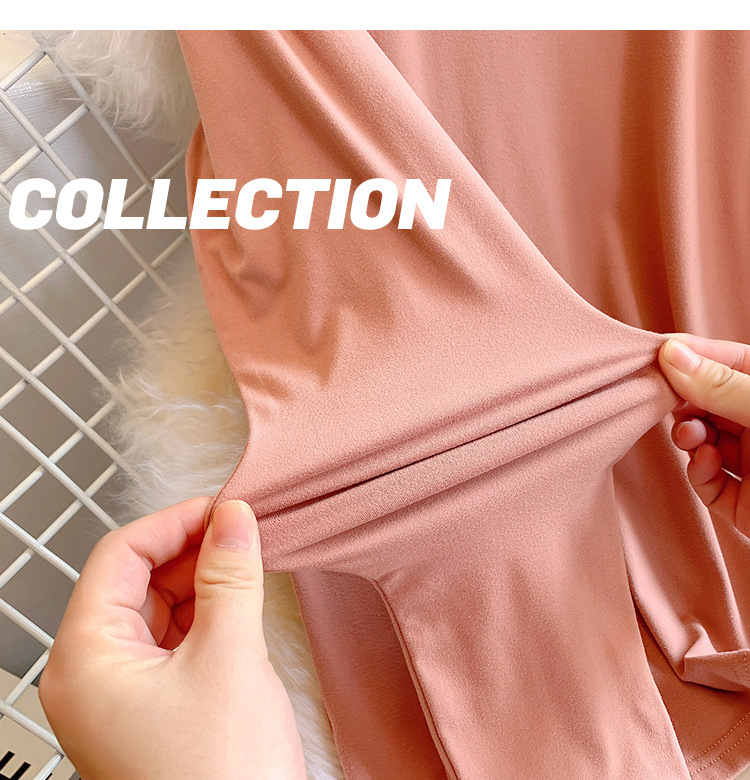 Milk Silk Dralon Double-Sided Brushed Half Turtleneck Bottoming Shirt Women's Autumn and Winter Korean-Style Long-Sleeved T-shirt Inner Mask Autumn Clothes
